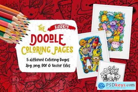 The Happy Doodle Coloring Pages 4981260