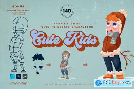 Cute Kids Grids for Procreate 5172134