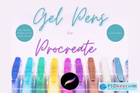 Procreate Gel Pen Brushes & Palette