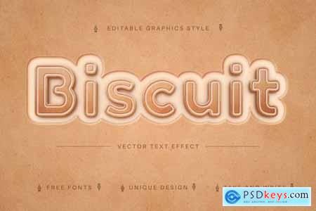 Biscuit - Edit Text Effect, Editable 7169321