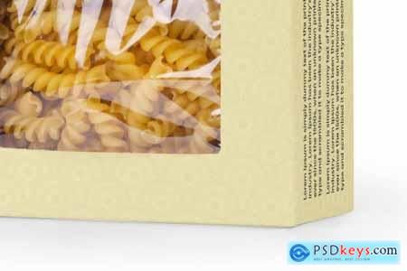 Paper Box with Spiral Pasta Mockup 7169252
