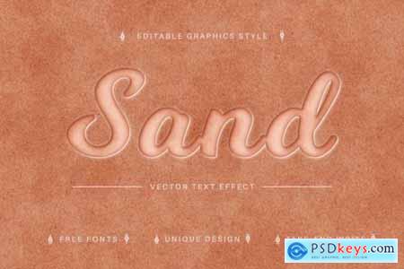 Beach Sand - Editable Text Effect 7167547