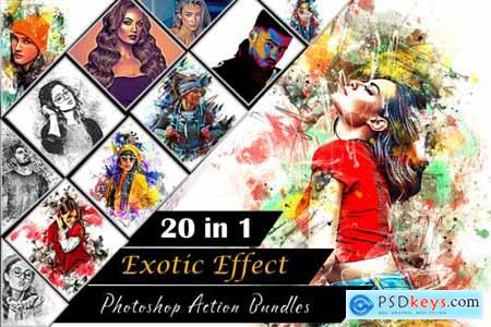 Exotic Effect Photoshop Action Bundles