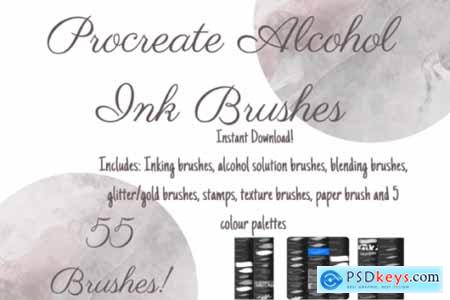 Procreate Alcohol Ink Brushes