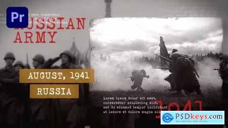 Historical Slideshow Wolrd War Vintage Documentary MOGRT 37384495