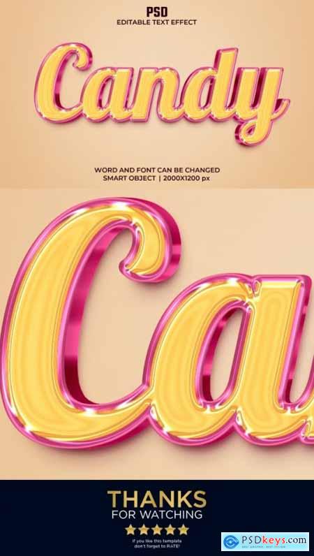 Candy 3d Editable Text Effect Style 37463218