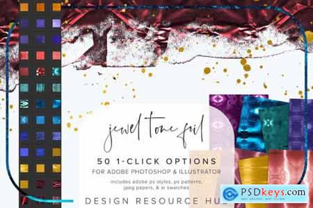 Jewel Tone Foil PS Layer Styles 6966082