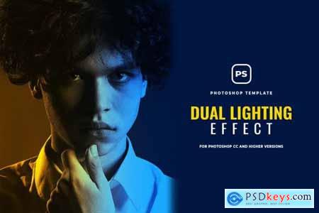 Dual Lighting Effect Photoshop