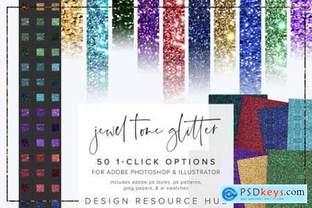 Jewel Tone Glitter Layer Styles 6966080