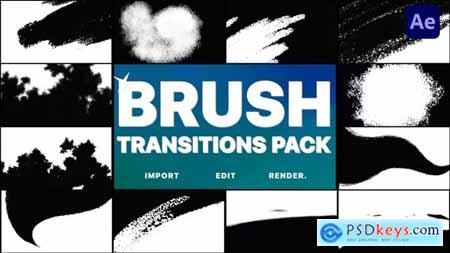 Hand-Drawn Brush Transitions - After Effects 37355296