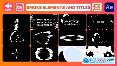 2D Smoke Elements And Titles for After Effects 37457228