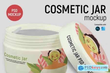 Cosmetic Jar Mockup