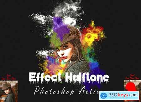 Effect Halftone Photoshop Action 7175898