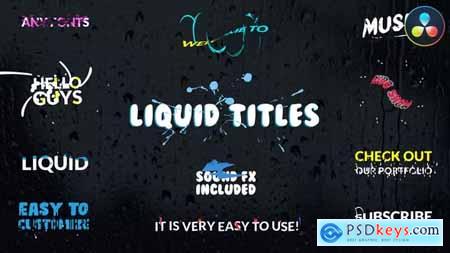 Liquid Titles DaVinci Resolve 37391503