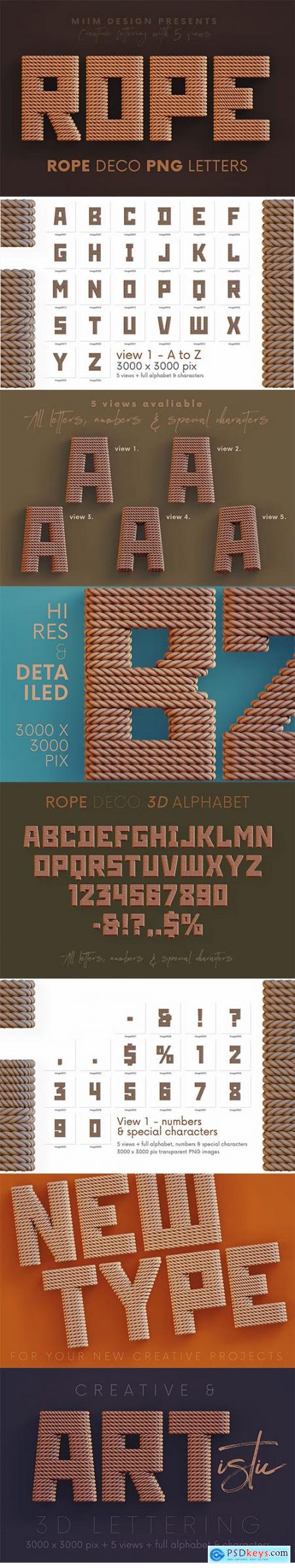 Rope Deco - 3D Lettering