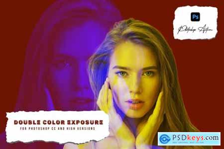 double color exposure photoshop action download