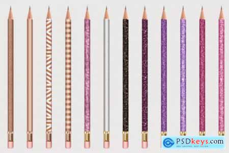 Pencils Clipart, Coloring Pencils
