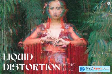 Liquid Distortion Photo Effect