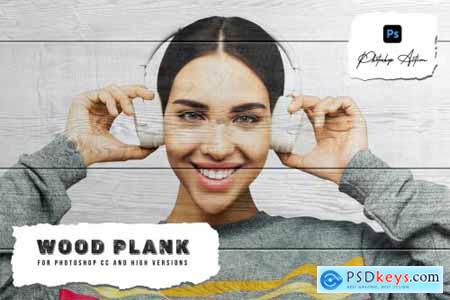 Wood Plank Photoshop Action