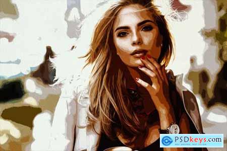 Realistic Canvas Painting Photoshop Action