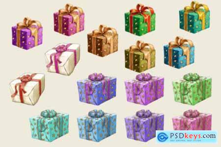 Presents Clipart, Holiday Clipart