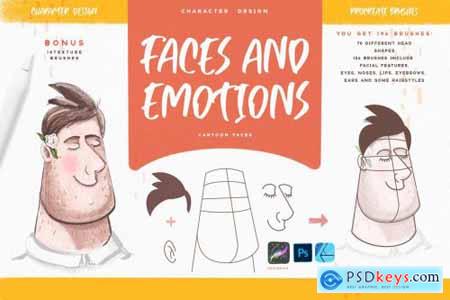 Faces & Emotions Procreate Brush 4489755