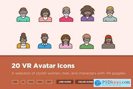 10 VR Avatar Icons