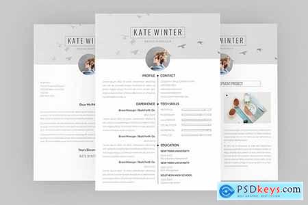 CV Kate Winter Resume Designer
