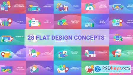 Flat Designs Concepts 23646733
