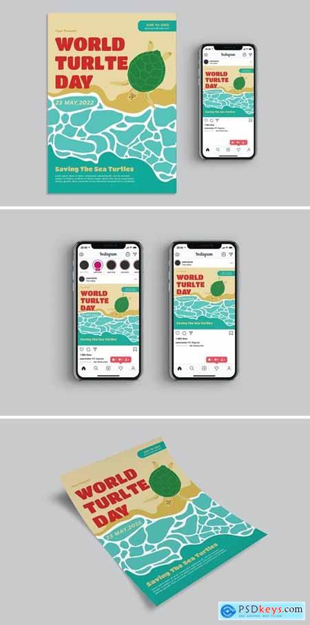 World Turtle Day - Flyer Template Set