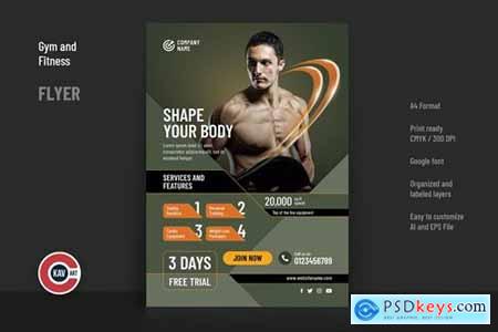 Gym & Fitness Product Flyer Template