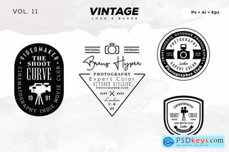40 Vintage Logo & Badge Bundle Vol.2