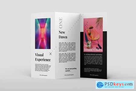 Standing Trifold Mock-Up Template