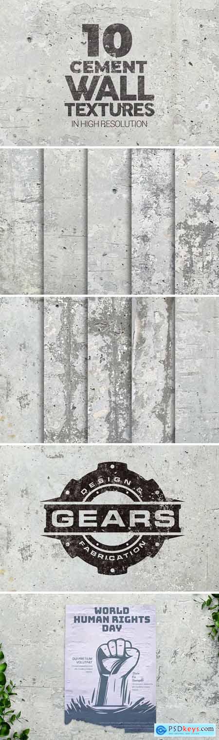 Cement Wall Textures x10