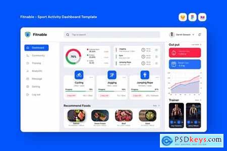 Fitnable - Sport Activity Dashboard Template