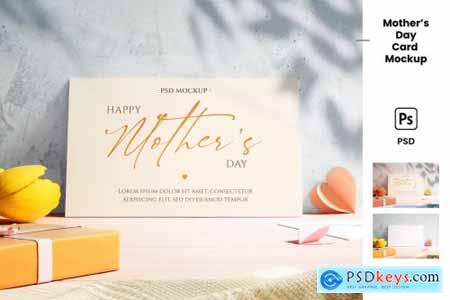Mothers Day Greeting Card Mockup