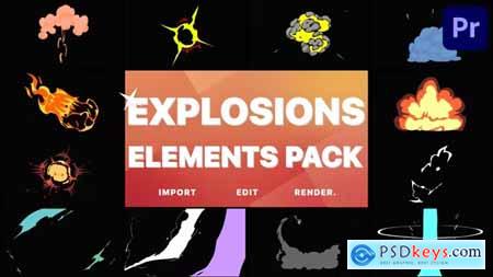 Anime Explosion Elements Premiere Pro MOGRT 37630861