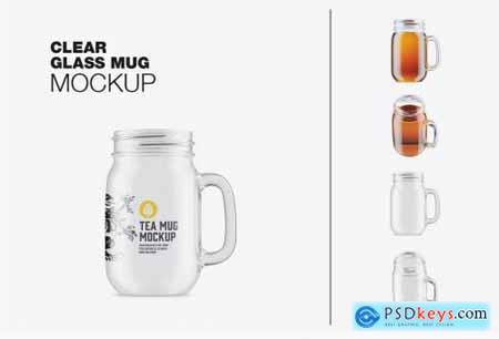 Clear Glass Mug Mockup
