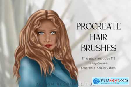 Procreate Hair Brush Set