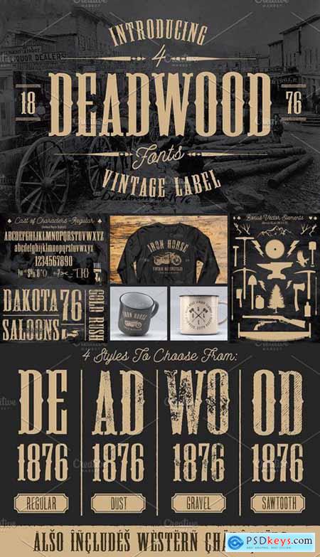 Deadwood Vintage Typeface w-Bonus