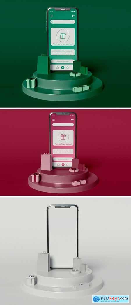 Online Shopping App Mockup575