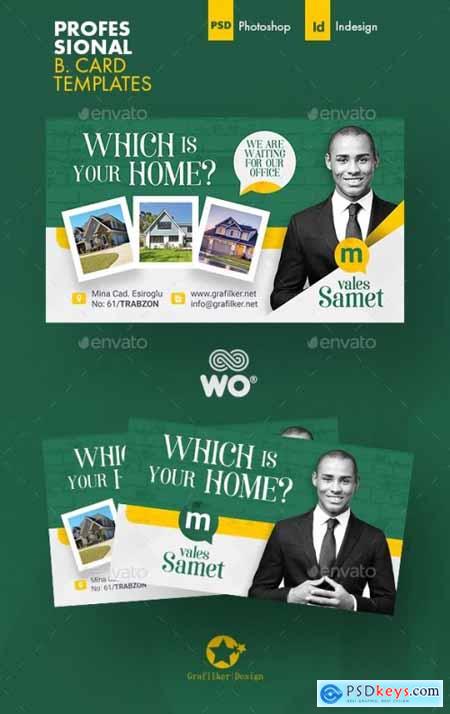 Real Estate Business Card Templates 37260084