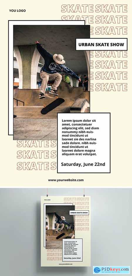 Urban Skate Concept Poster Template