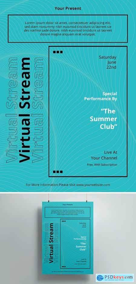 Virtual Stream Concert Poster