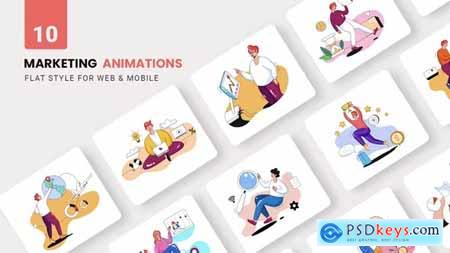 Business Marketing Animations - Flat Concept 37604836