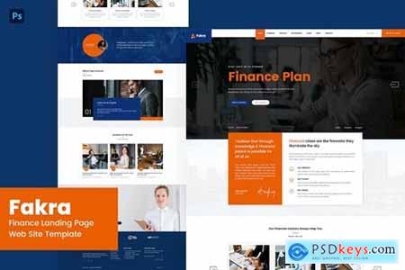 Fakra - Finance Landing Page Website Design