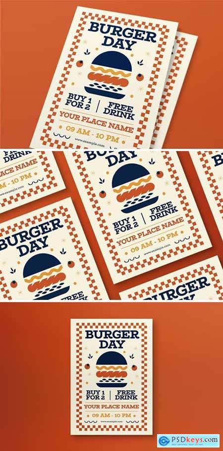 Classic Hamburger Day Flyer BFVPMXF
