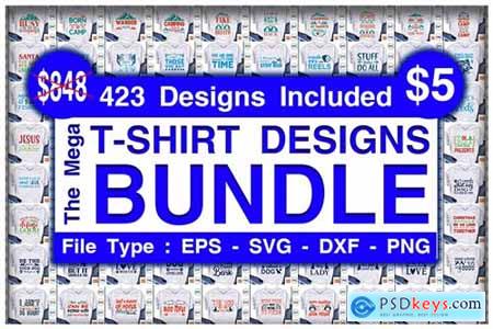 The Mega T-shirt Designs Bundle