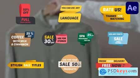 Stylish Sale Titles for After Effects 37722811