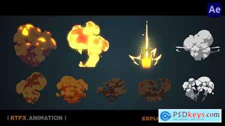 Cartoon Flash 2D FX explosions [After Effects] 37735216